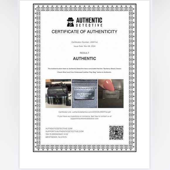 🚨LOW START Vintage AUTHENTIC Burberrys Classic Check Wool Handbag w/ COA - Picture 2 of 10